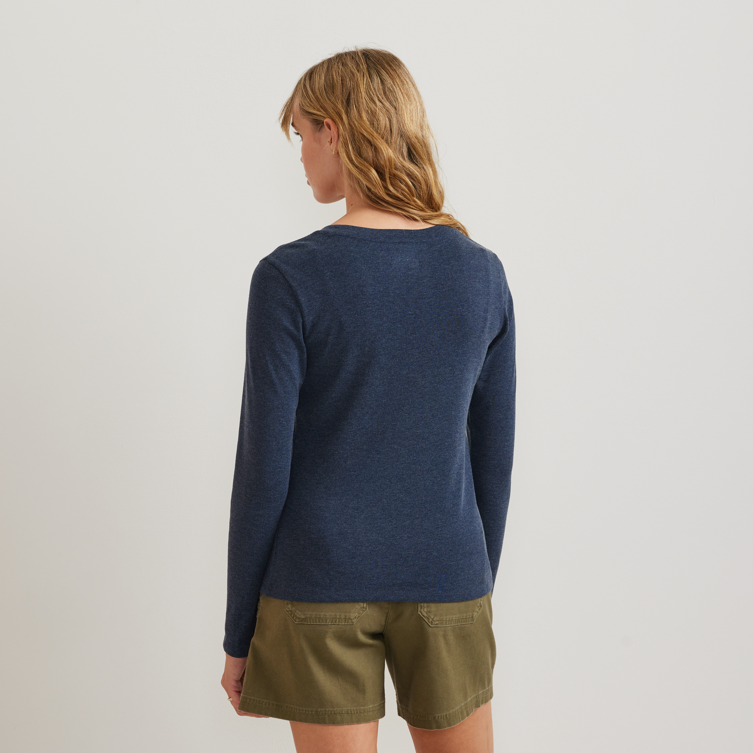 Women's Everyday Long-Sleeve V-Neck T-Shirt - Image 13