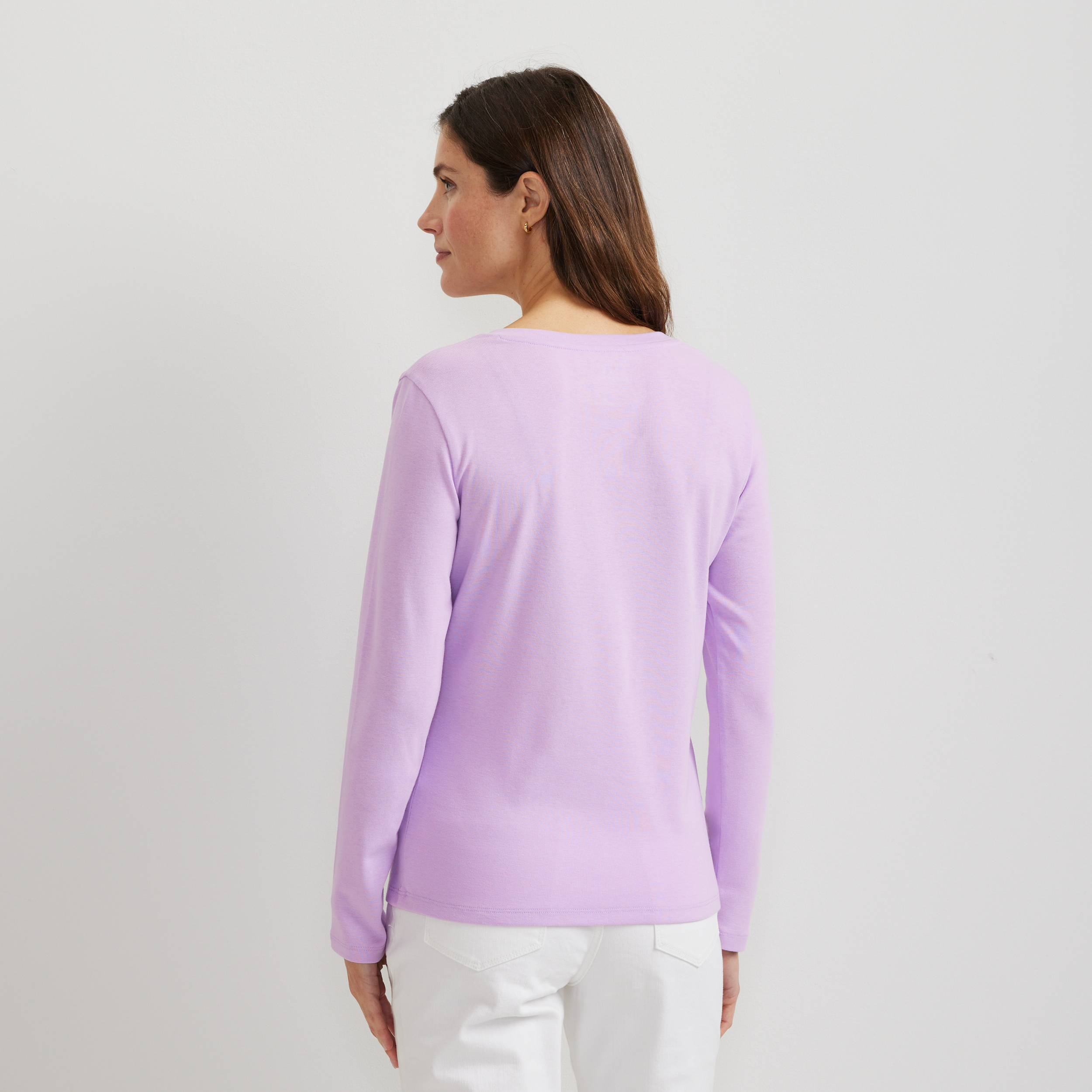 Women's Everyday Long-Sleeve V-Neck T-Shirt - Image 20
