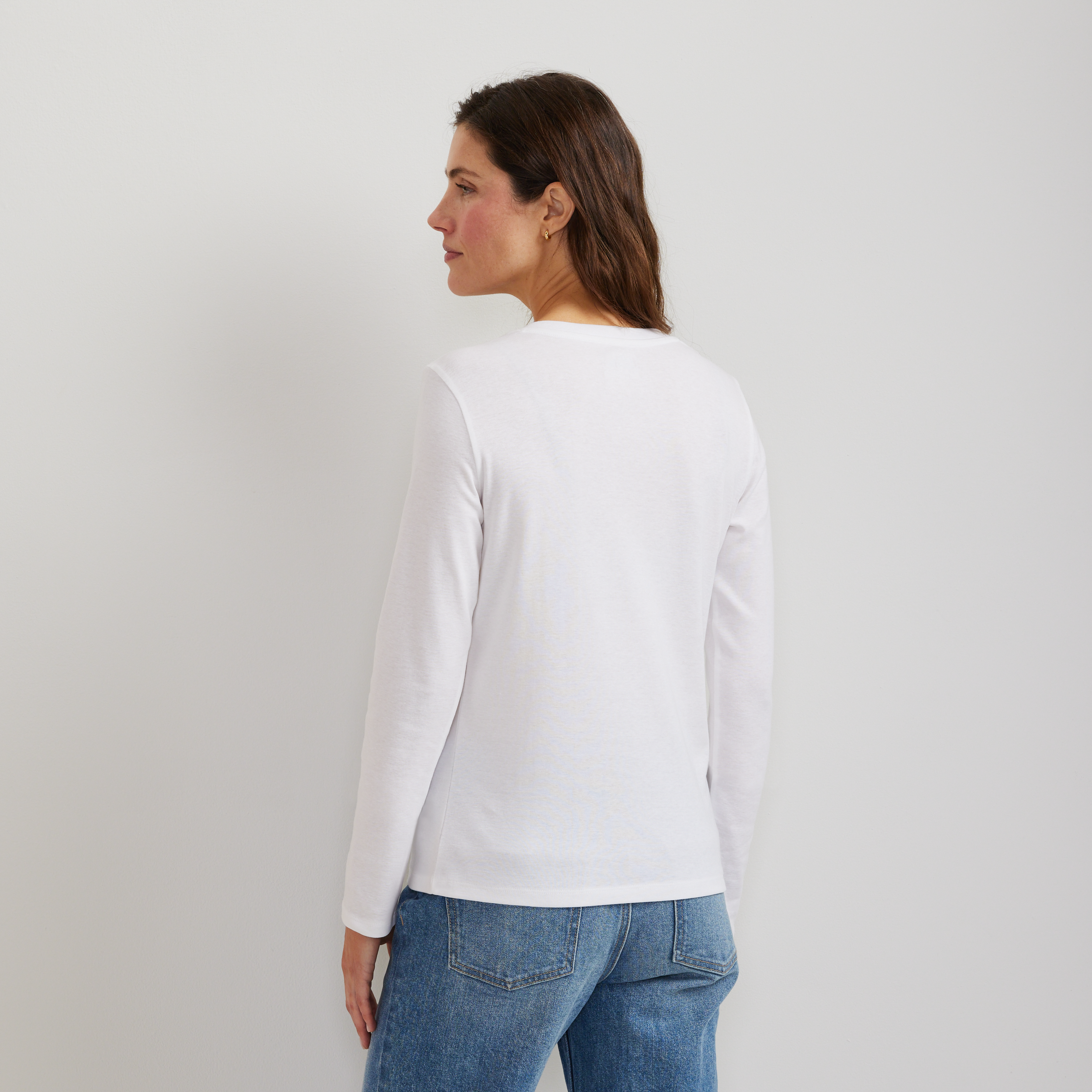 Women's Everyday Long-Sleeve V-Neck T-Shirt - Image 6