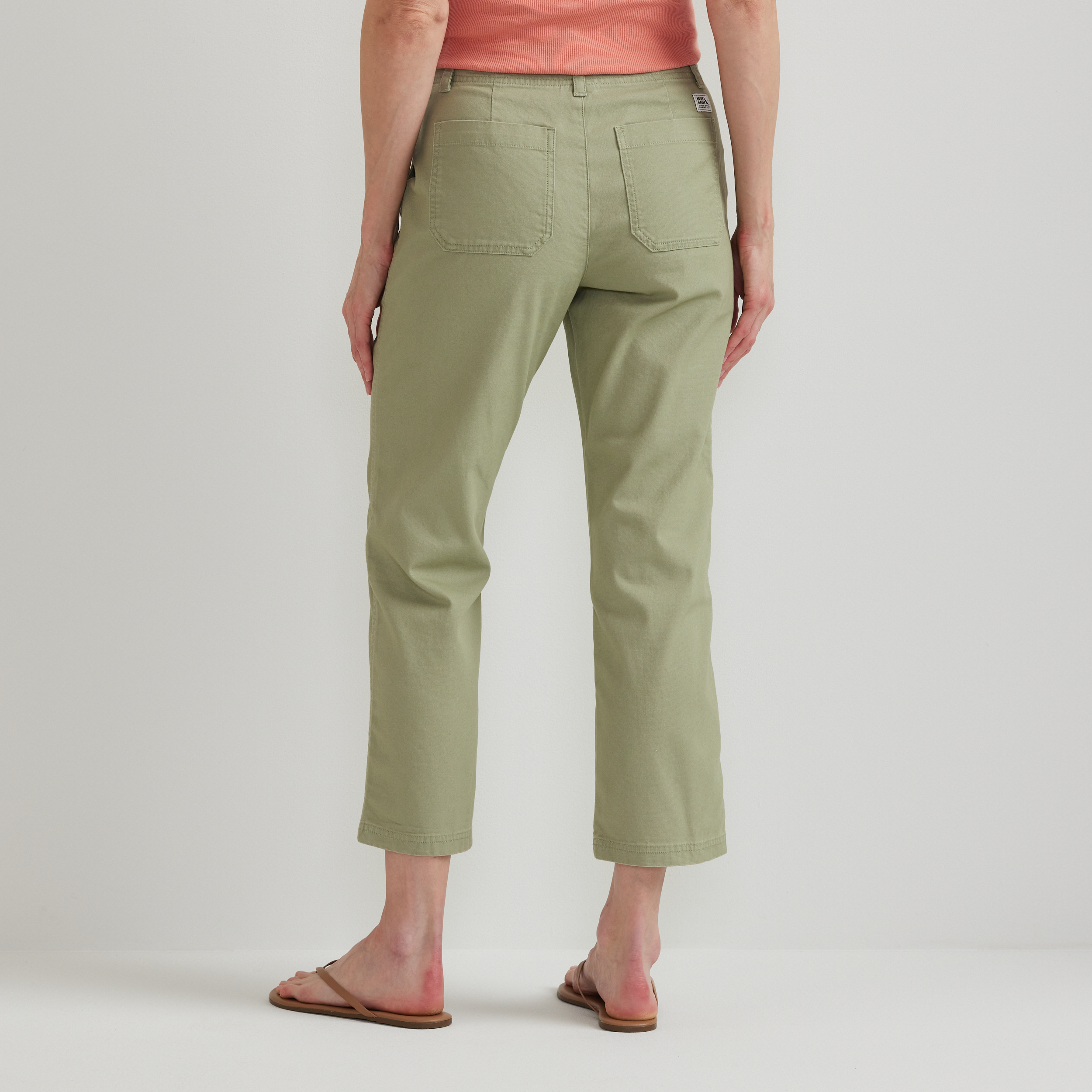 Women's Utility Stretch Canvas Kick Cropped Pants - Image 11