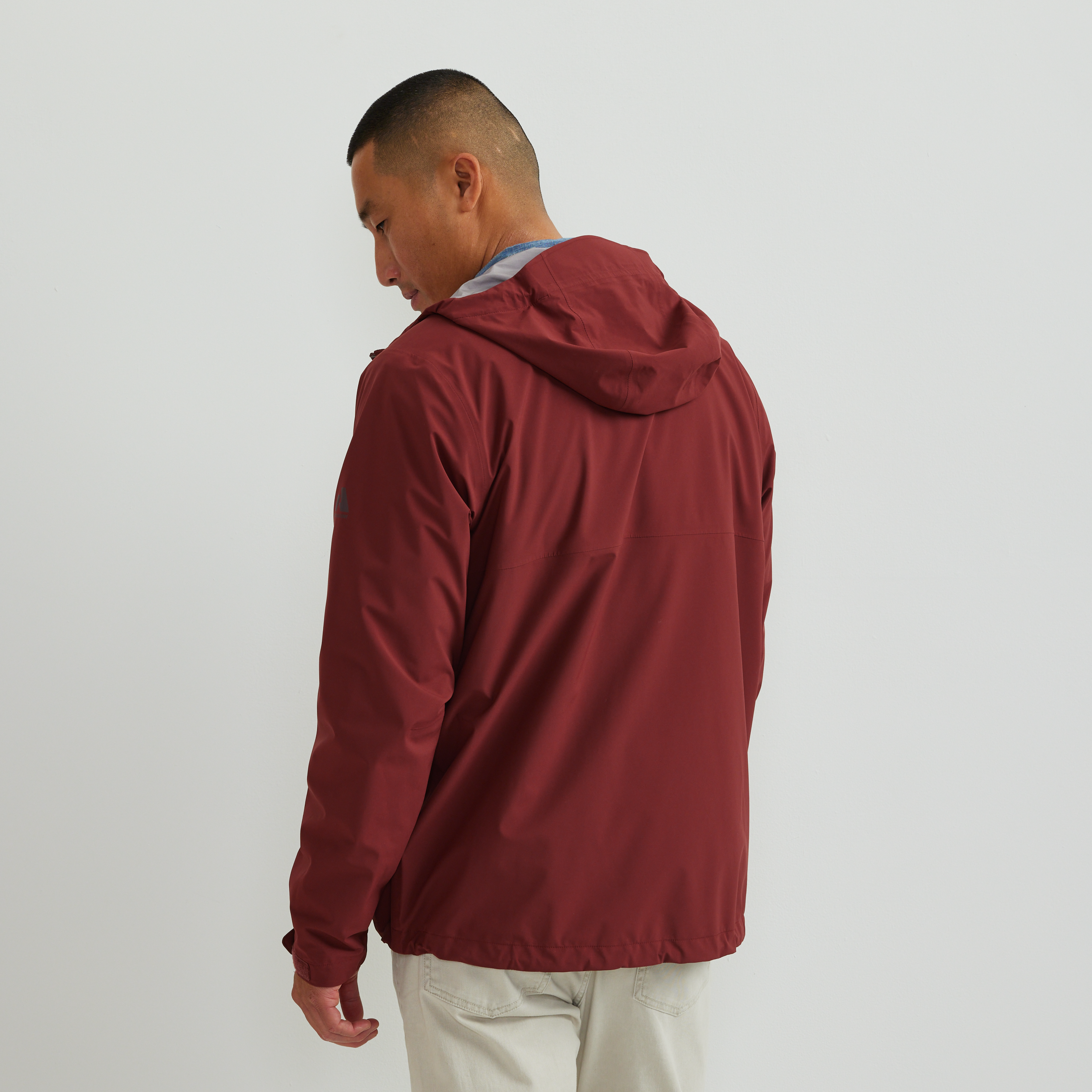 Men's Cloud Cap 3L Waterproof Stretch Hooded Rain Jacket - Image 4