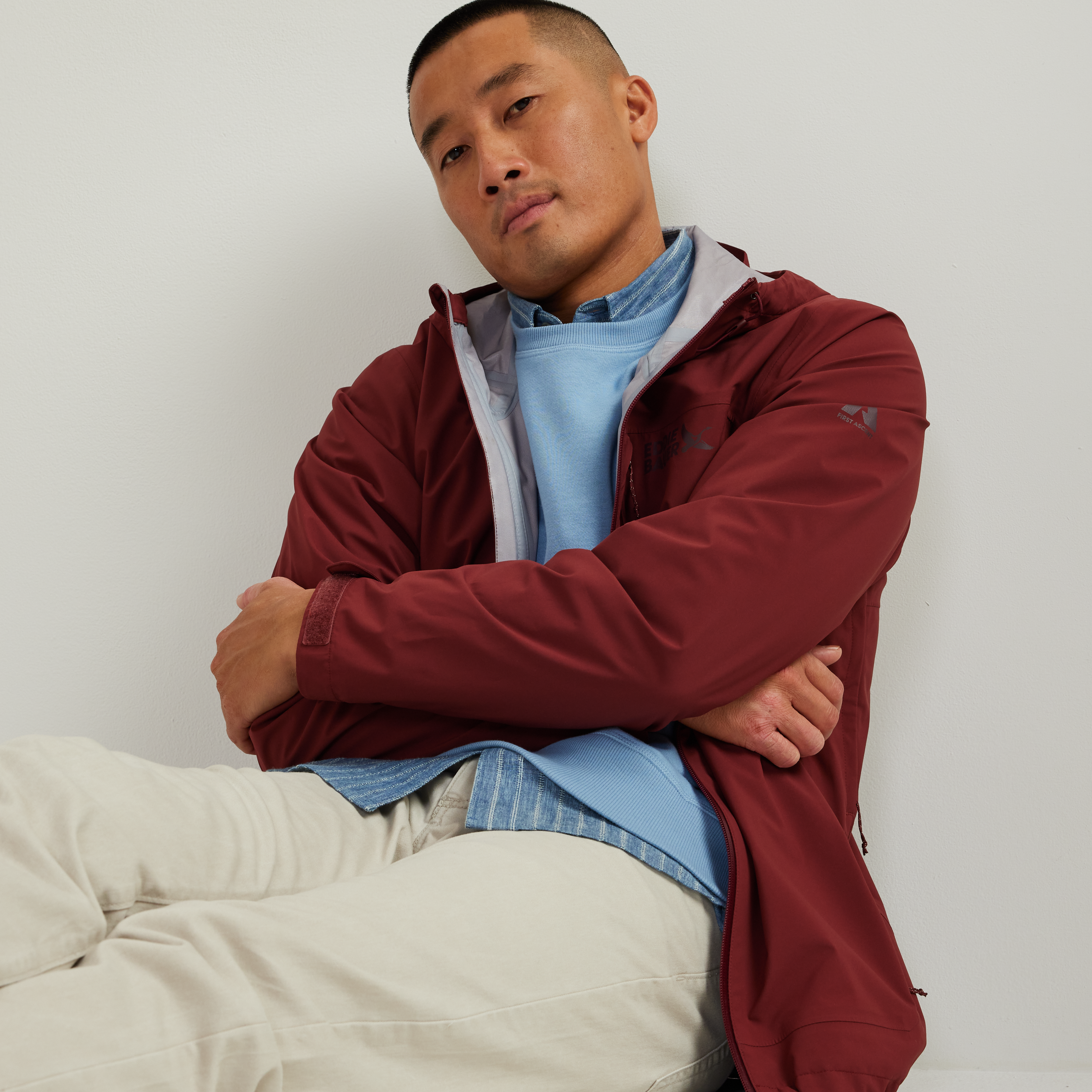Men's Cloud Cap 3L Waterproof Stretch Hooded Rain Jacket - Image 6