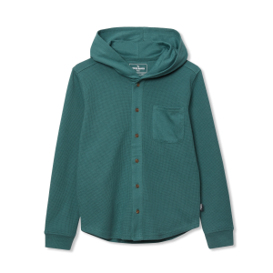 Boys Basin Thermal Hooded Button Down