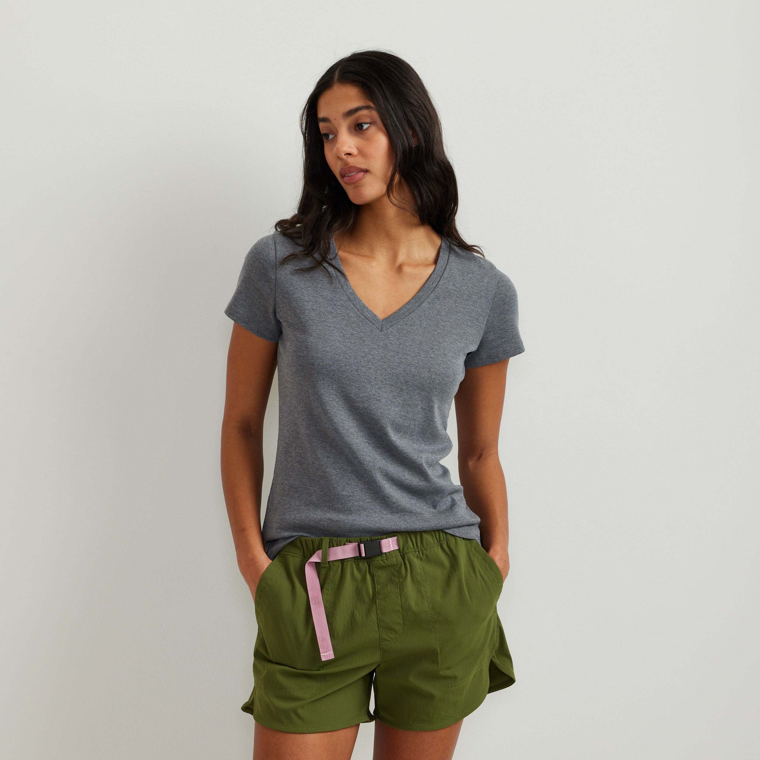 Women's Everyday Short-Sleeve V-Neck T-Shirt - Image 15