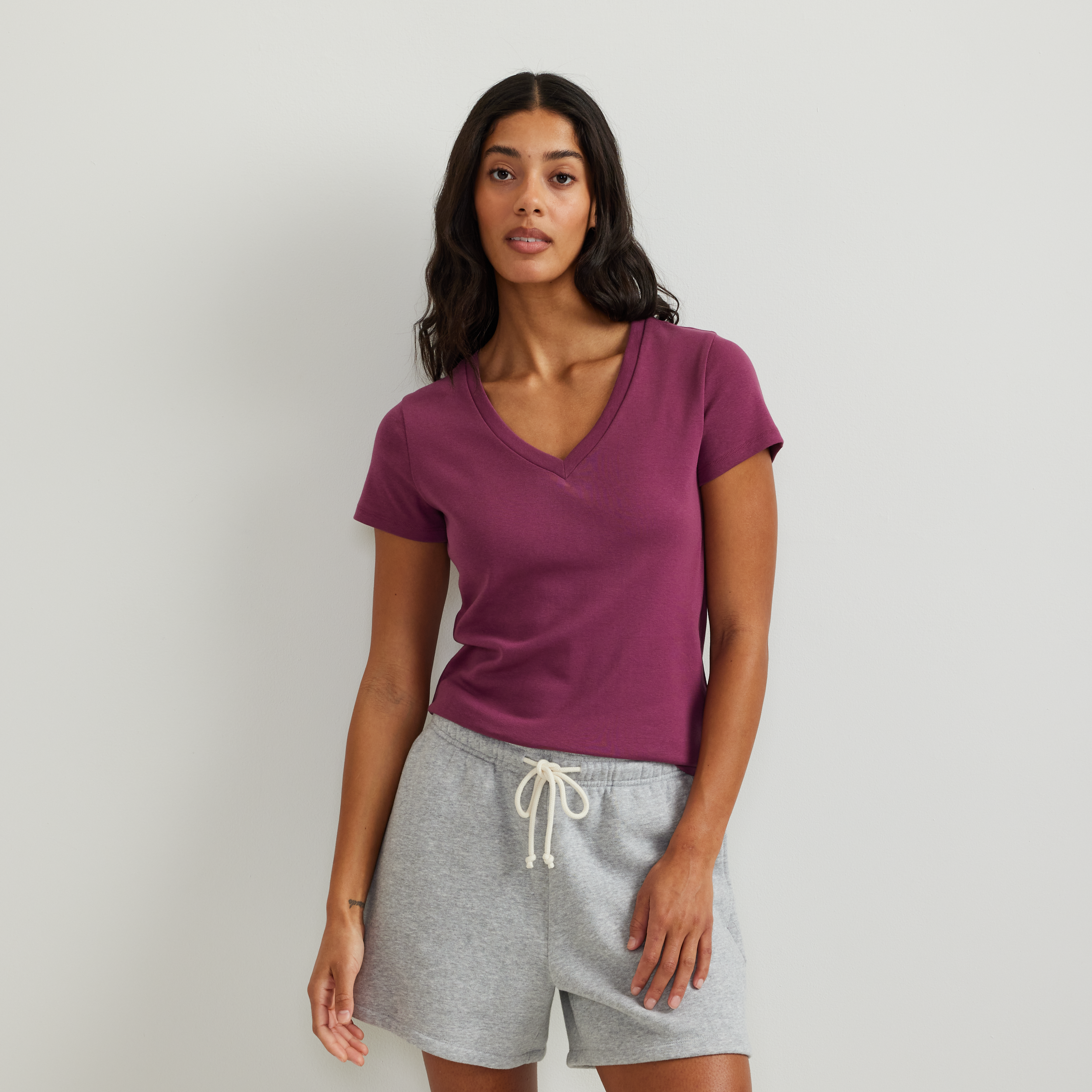 Women's Everyday Short-Sleeve V-Neck T-Shirt - Image 29