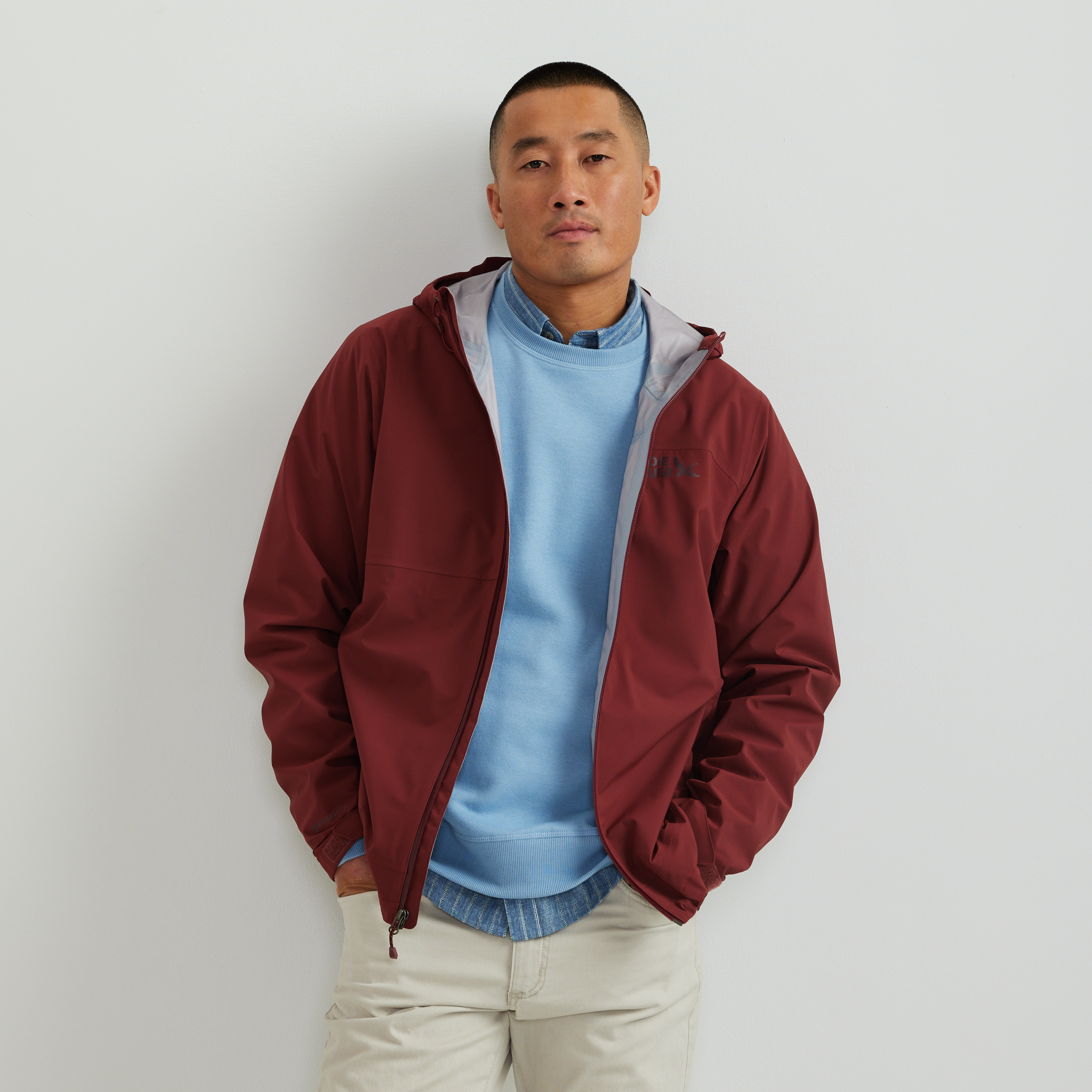 Men's Cloud Cap 3L Waterproof Stretch Hooded Rain Jacket - Image 2