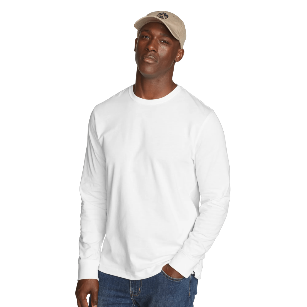 Men's Legend Wash 100% Cotton Long-Sleeve Classic T-Shirt