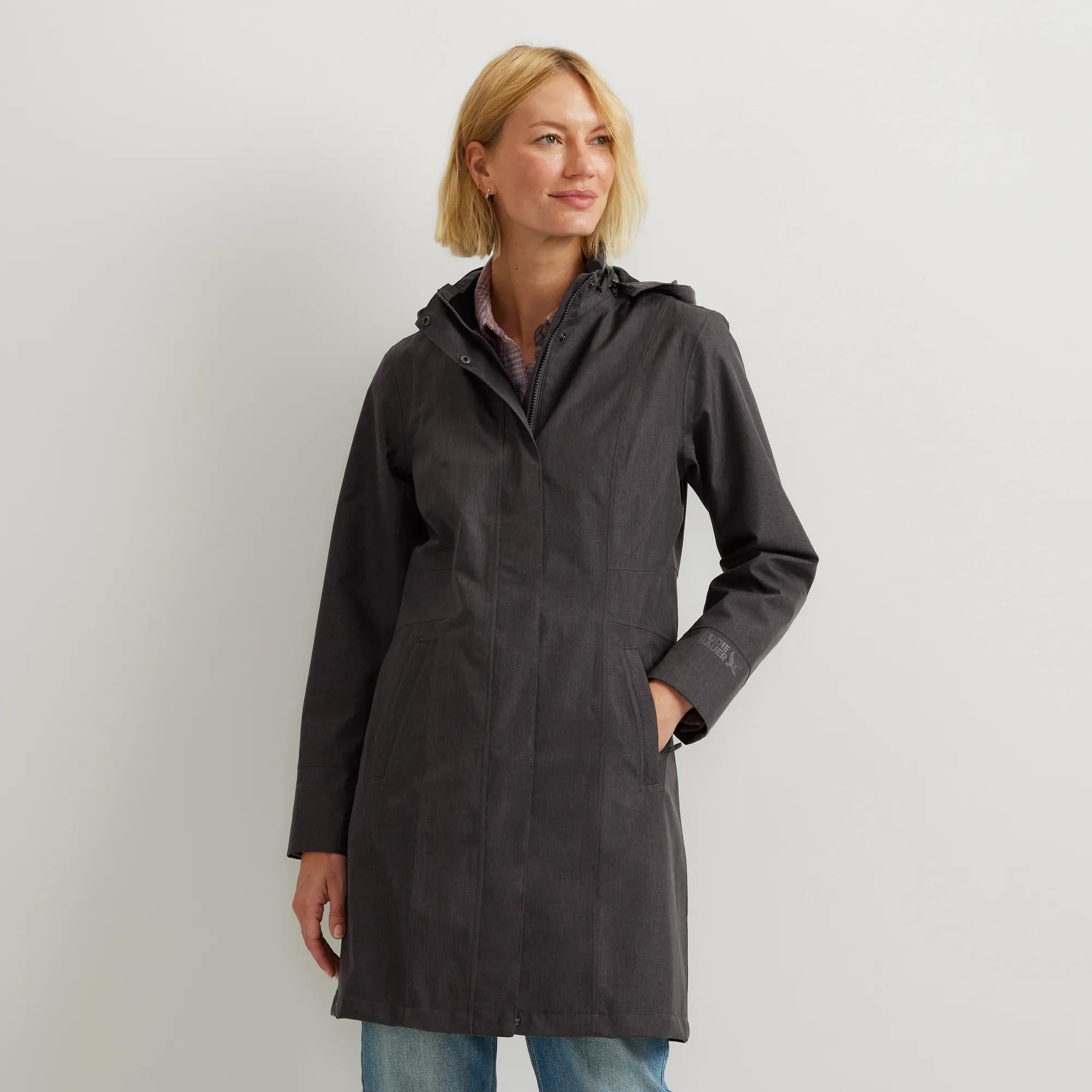 Women's Girl On The Go® Waterproof Hooded Trench Coat - Image 6