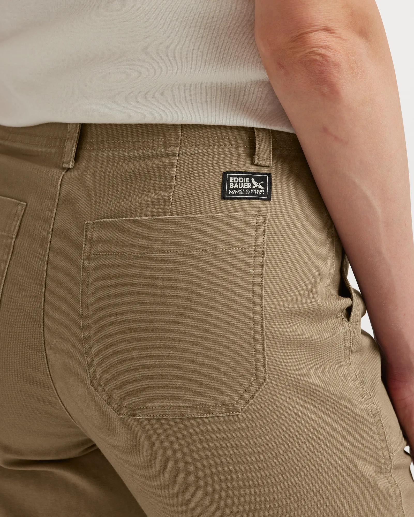 Women's Utility Stretch Canvas Kick Cropped Pants - Image 2