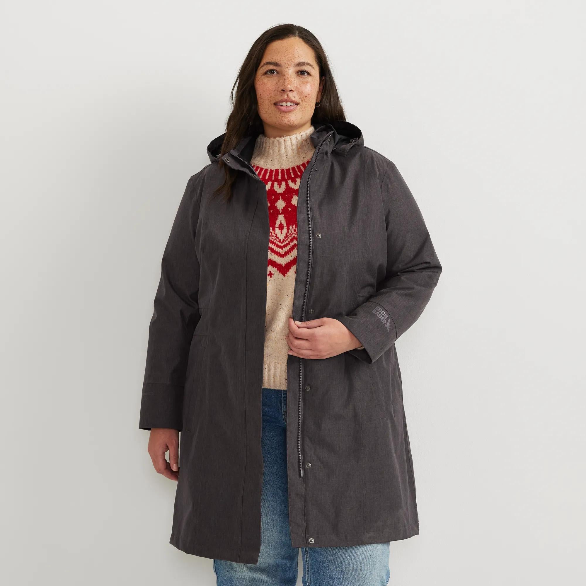 Women's Girl On The Go® Waterproof Hooded Trench Coat - Image 18