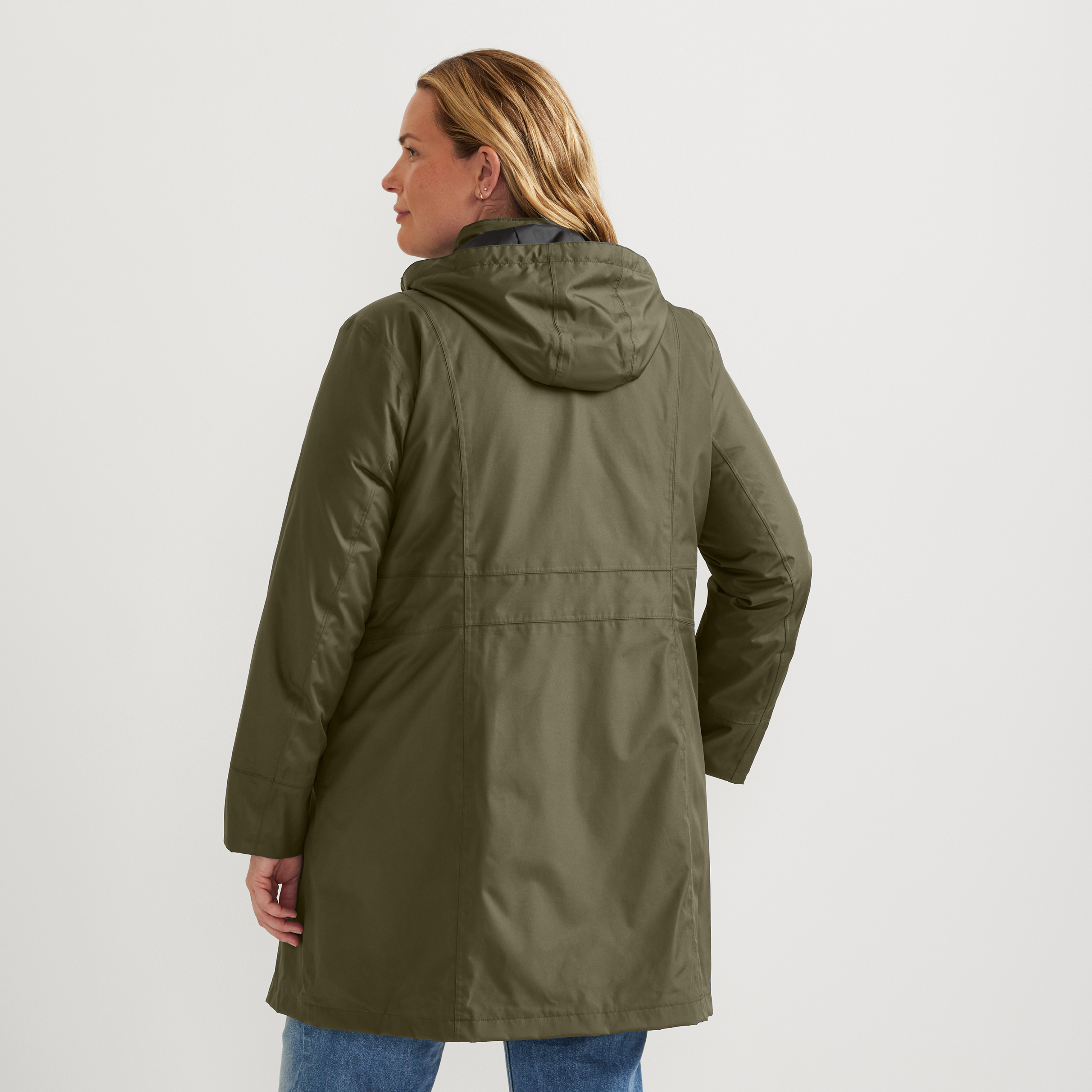 Women's Girl On The Go® Waterproof Hooded Trench Coat - Image 4