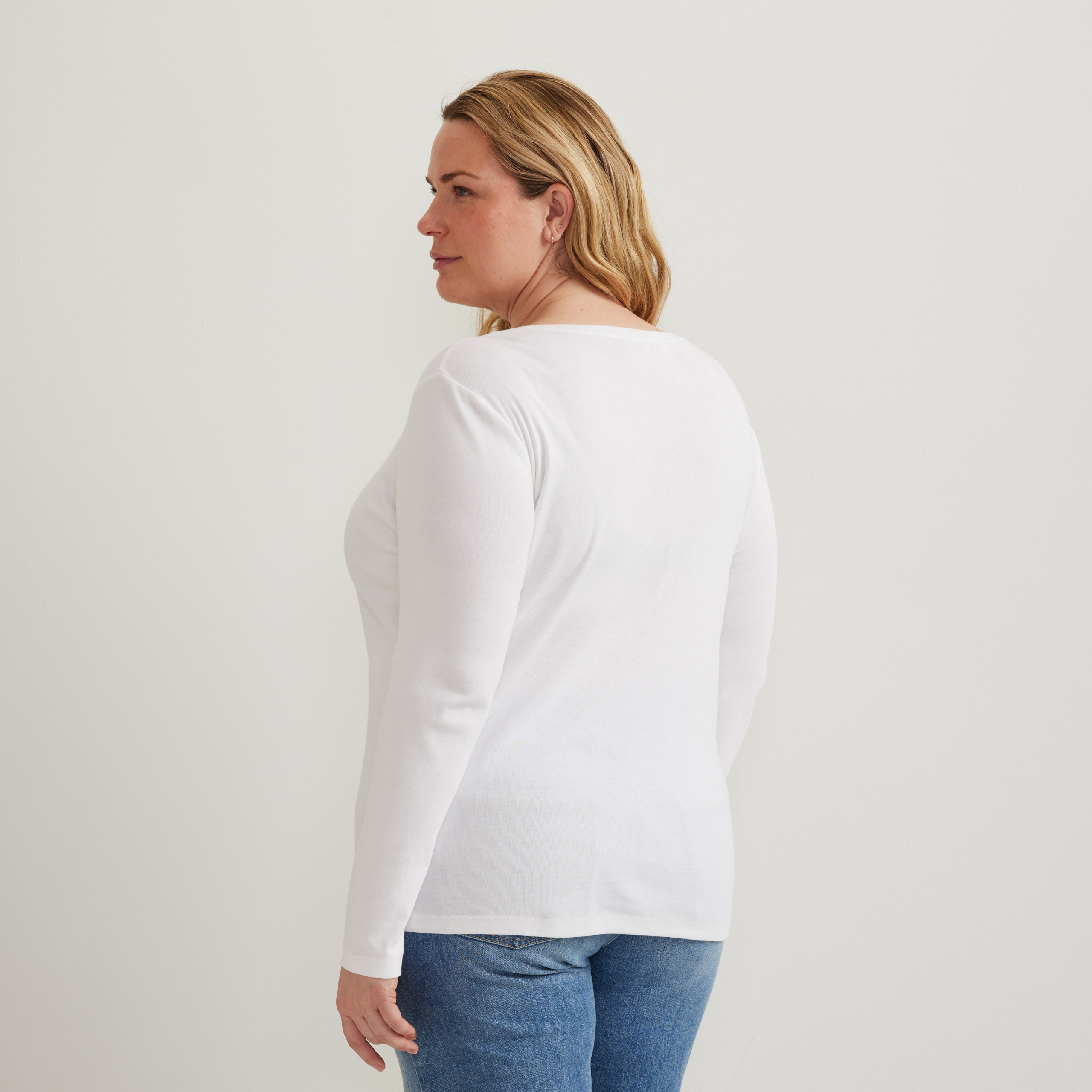 Women's Everyday Long-Sleeve V-Neck T-Shirt - Image 8